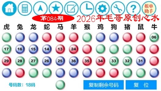 084期毛哥心水[图]